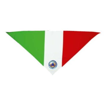 Foulard triangolare tricolore