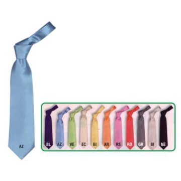 Cravatta poliestere monocolore